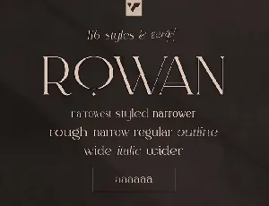 Rowan font