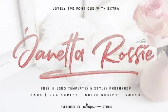 Janetta Rossie Script font