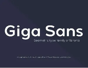 Giga Sans Family font