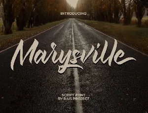 Marysville Demo font