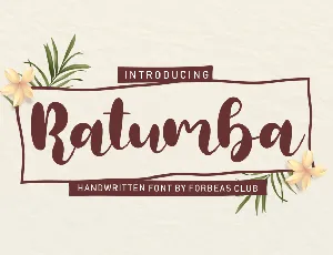 Ratumba font