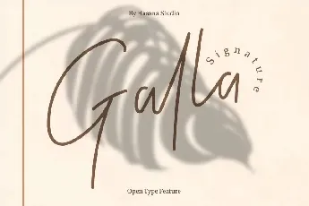 Galla Signature font