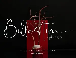 Billastim Script font