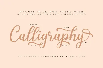 Shalinta Calligraphy font