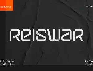 Reiswar font