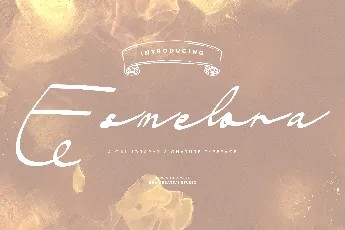 Esmelora Personal Use font