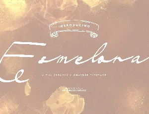 Esmelora Personal Use font