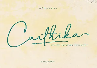 Canthika Stylish Signature font