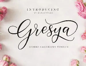 Gresya Script font