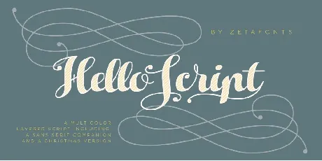 Hello Script Free font