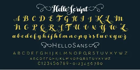 Hello Script Free font