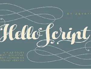 Hello Script Free font