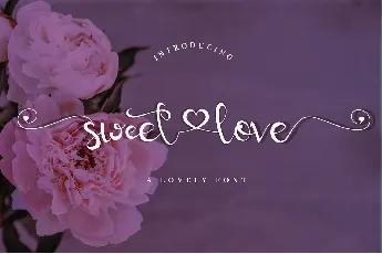 sweetlove - Personal Use font