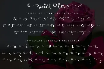 sweetlove - Personal Use font