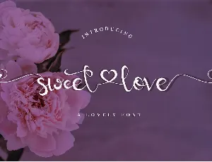 sweetlove - Personal Use font