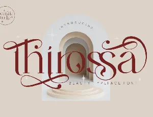 Thirossa font