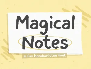 Magicalnotes font