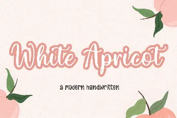 White Apricot font