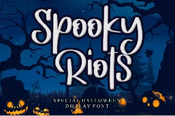 Spooky Riots - Personal Use font