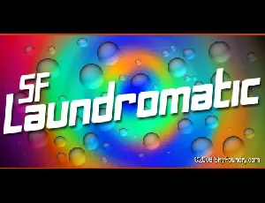 SF Laundromatic font