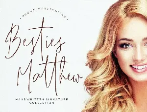 Besties Matthew Handwritten font