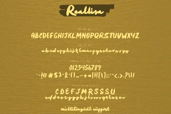 Reallisa font