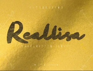 Reallisa font