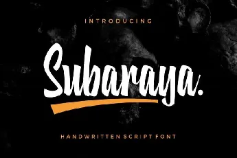 Subaraya Script font