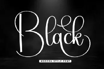 Black Script font