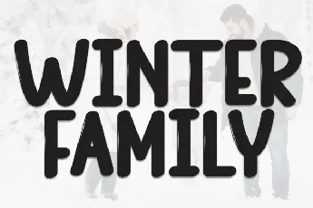 Winter Family Display font