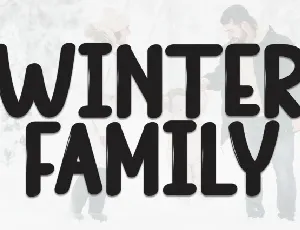 Winter Family Display font