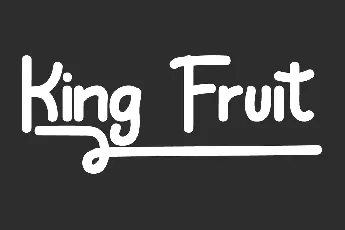 King Fruit Demo font