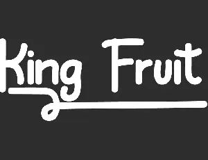 King Fruit Demo font