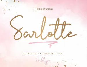 Sarlotte Demo font