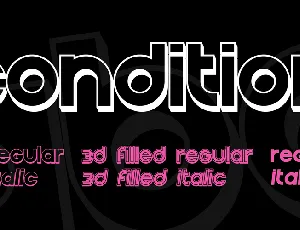 Condition font