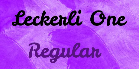 Leckerli One font