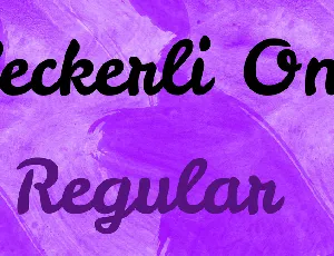 Leckerli One font