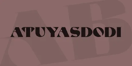 ATUYASDODI font