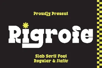 Rigrofe font