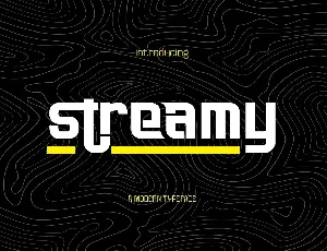 Streamy font