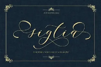 Sigtia Calligraphy font