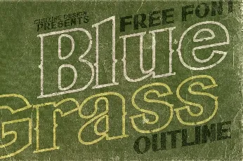 Bluegrass Outline font