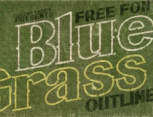Bluegrass Outline font