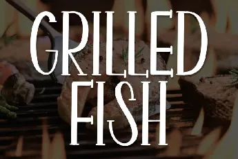 Grilled Fish Display font