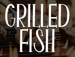 Grilled Fish Display font