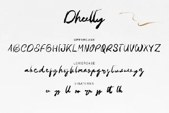 Dheelty font