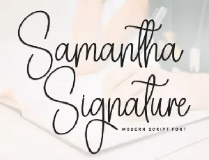 Samanta Signature font