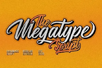 Megatype Script font