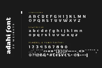 Adahi Personal Use font