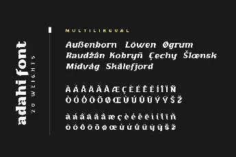 Adahi Personal Use font